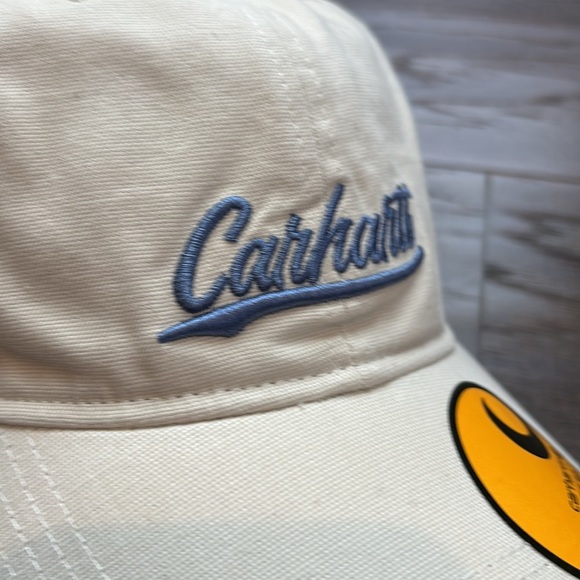 Carhartt Force Sweatband,canvas embroidered script graphic, buckle back cap OSFM - Picture 2 of 10